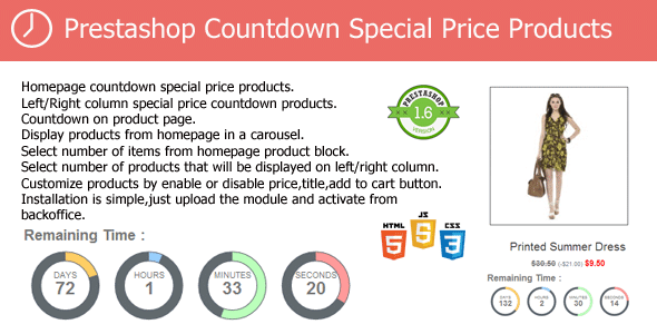 CodeCanyon Prestashop Countdown Special Price Products Module 8057694 CodeCanyon Prestashop Countdown Special Price Products Module 8057694
