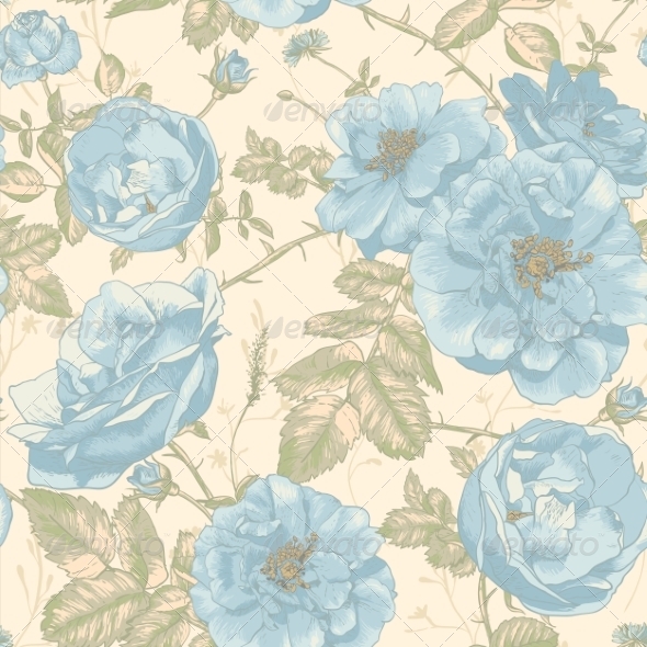 GraphicRiver Beautiful Vintage Seamless Roses Background 8229937 GraphicRiver Beautiful Vintage Seamless Roses Background 8229937
