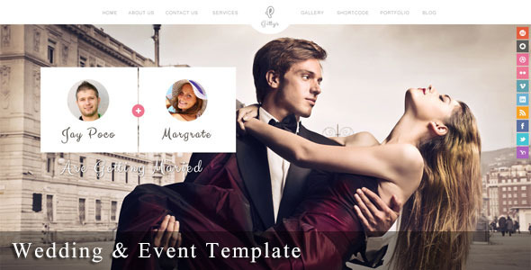 ThemeForest Gittys Responsive Wedding & Event Template 8230182 ThemeForest Gittys Responsive Wedding & Event Template 8230182