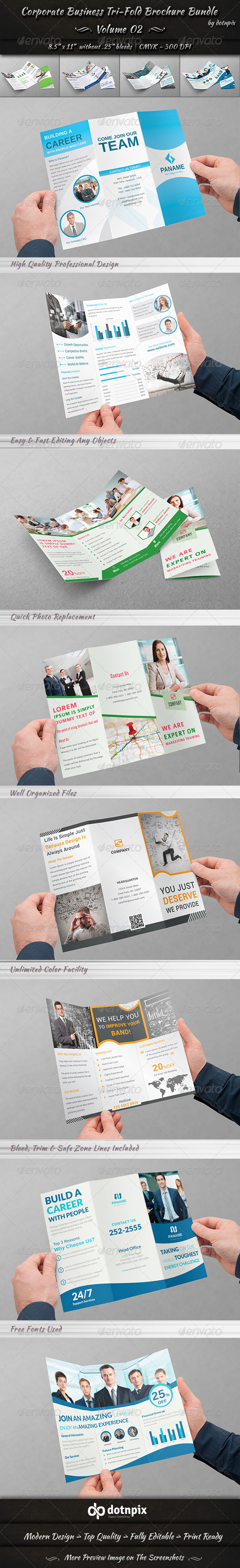 GraphicRiver Corporate Business Tri-Fold Brochure Bundle v2 8230324 GraphicRiver Corporate Business Tri-Fold Brochure Bundle v2 8230324
