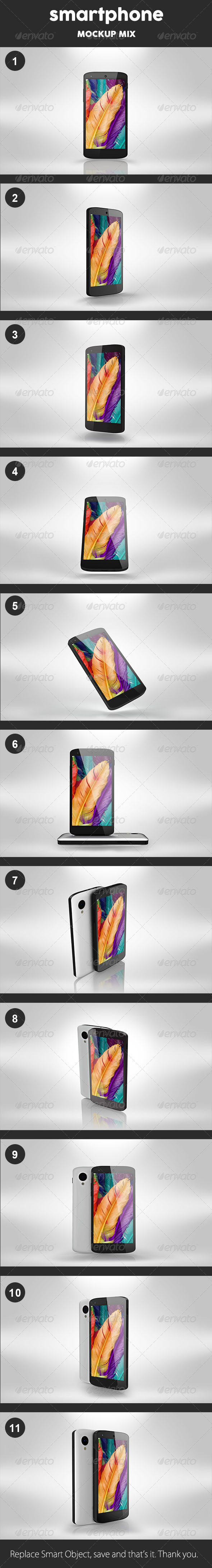 GraphicRiver Smartphone Mockups 8218653 GraphicRiver Smartphone Mockups 8218653