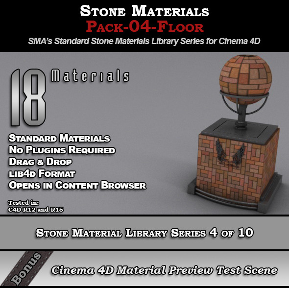 3DOcean Standard Stone Material Pack-04-Floor for C4D 8230871 3DOcean Standard Stone Material Pack-04-Floor for C4D 8230871
