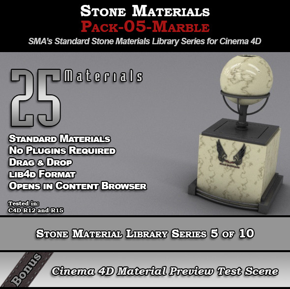 3DOcean Standard Stone Material Pack-05-Marble for C4D 8230916 3DOcean Standard Stone Material Pack-05-Marble for C4D 8230916