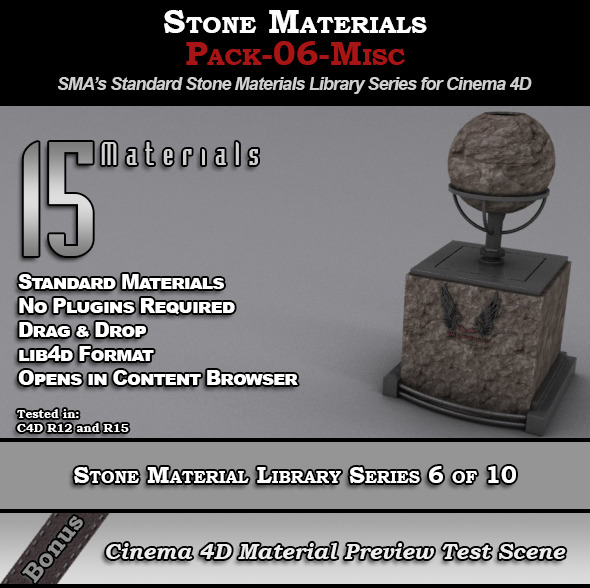 3DOcean Standard Stone Material Pack-06-Misc for Cinema 4D 8230969 3DOcean Standard Stone Material Pack-06-Misc for Cinema 4D 8230969