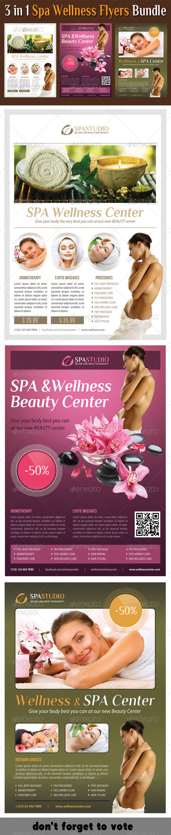 GraphicRiver 3 in 1 Spa Wellness Flyers Bundle 08 8230972 GraphicRiver 3 in 1 Spa Wellness Flyers Bundle 08 8230972