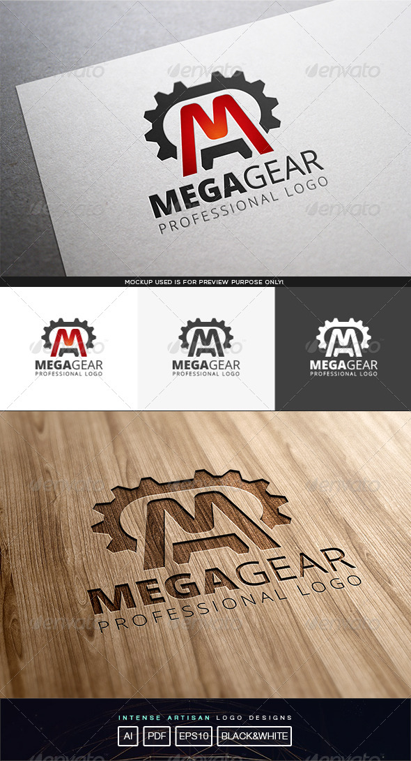 GraphicRiver Mega Gear Logo Template 8231432 GraphicRiver Mega Gear Logo Template 8231432