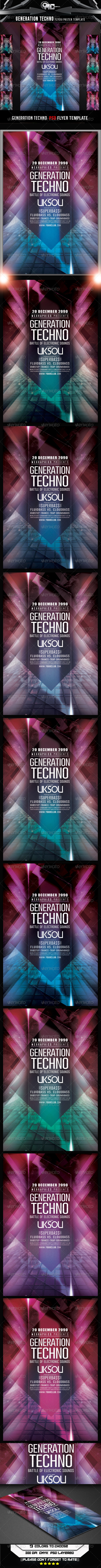 GraphicRiver Generation Techno Flyer Template 8231440 GraphicRiver Generation Techno Flyer Template 8231440