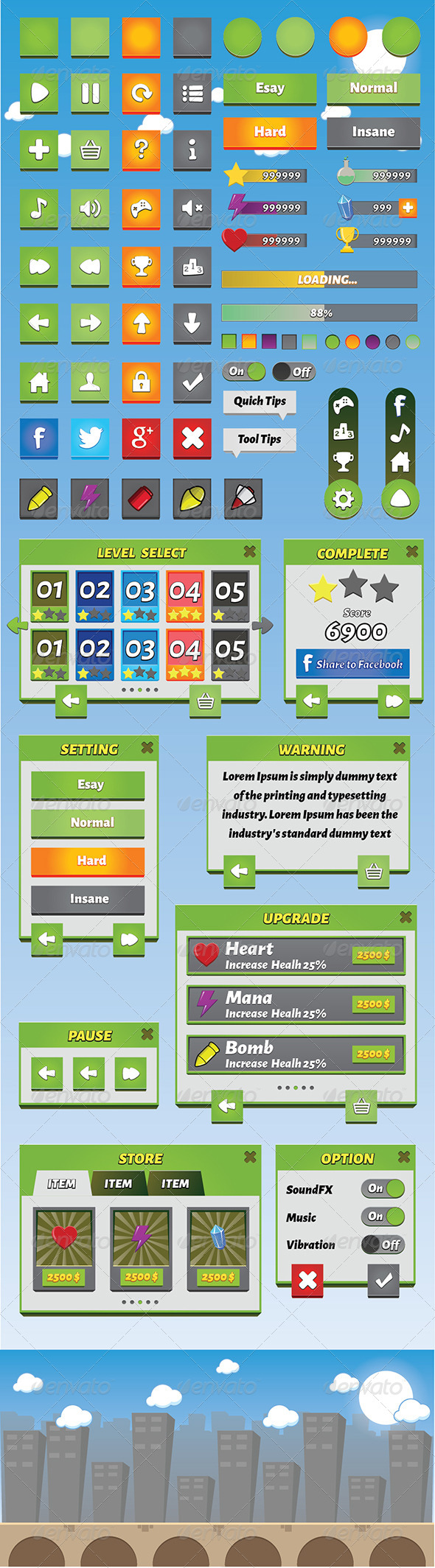 GraphicRiver Mobile Game GUI Volume 4 8231484 GraphicRiver Mobile Game GUI Volume 4 8231484