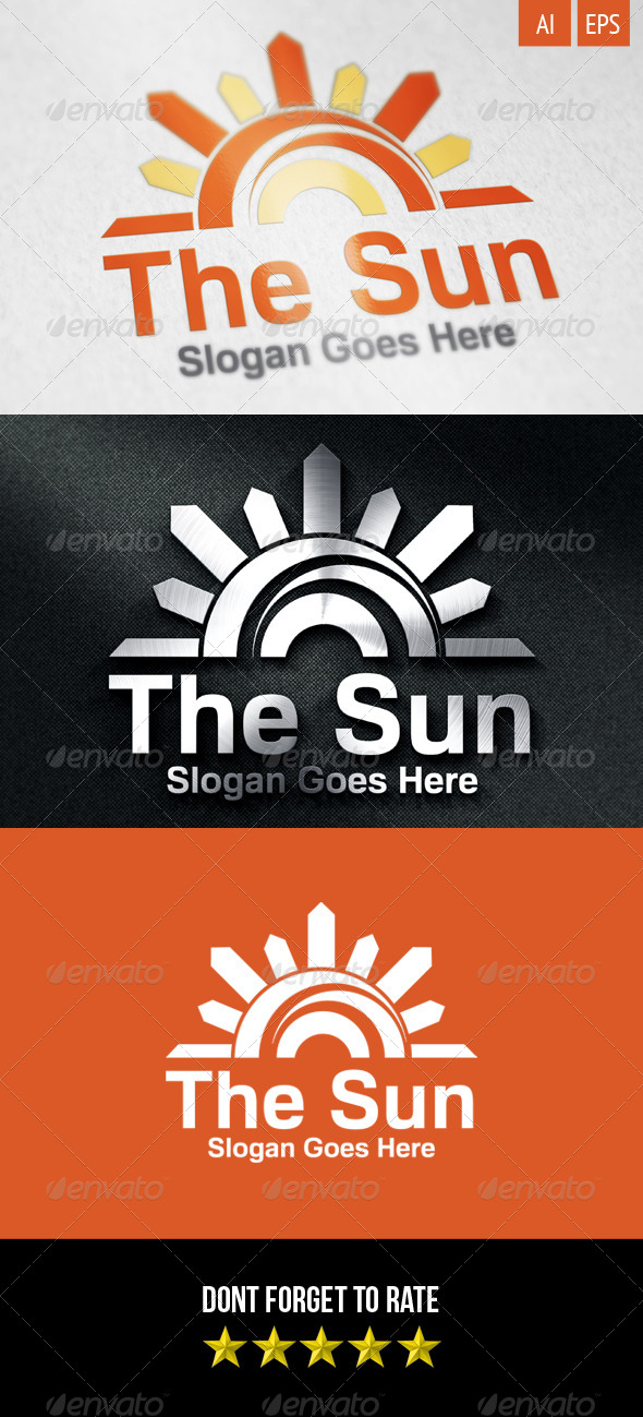 GraphicRiver The Sun Logo 8231520 GraphicRiver The Sun Logo 8231520