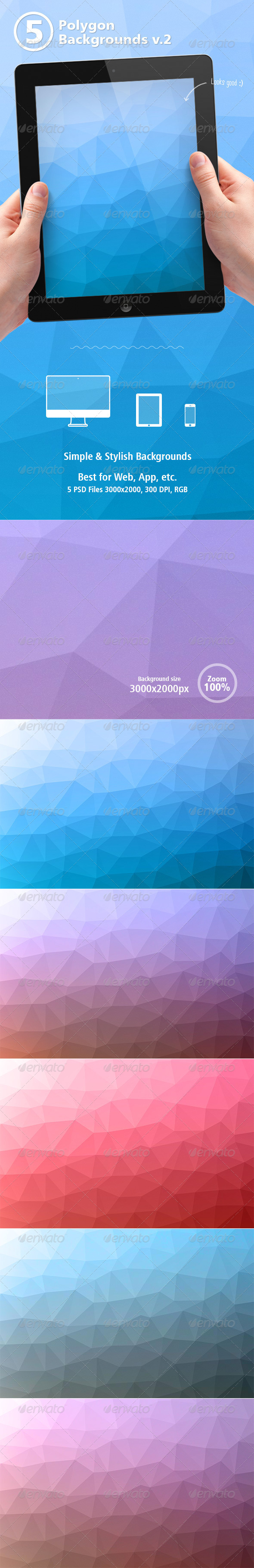 Polygon Backgrounds vol.2 Polygon Backgrounds vol.2