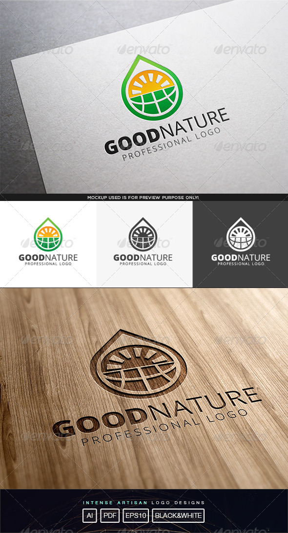 GraphicRiver Good Nature Logo Template 8231524 GraphicRiver Good Nature Logo Template 8231524