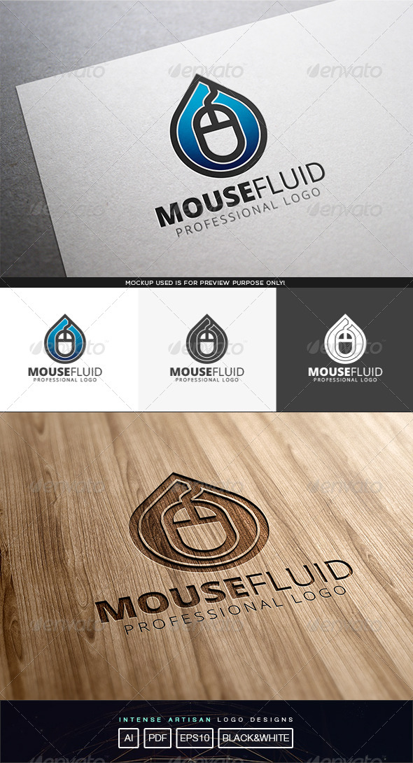 GraphicRiver Mouse Fluid Logo Template 8231845 GraphicRiver Mouse Fluid Logo Template 8231845