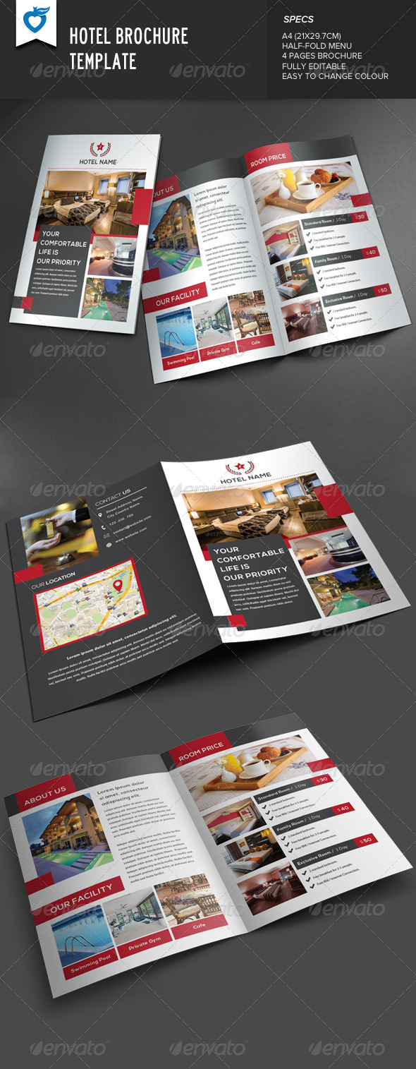 GraphicRiver Hotel Brochure 8232278 GraphicRiver Hotel Brochure 8232278