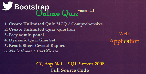 CodeCanyon BootStrap Online Quiz Asp.Net C# 8232471 CodeCanyon BootStrap Online Quiz Asp.Net C# 8232471