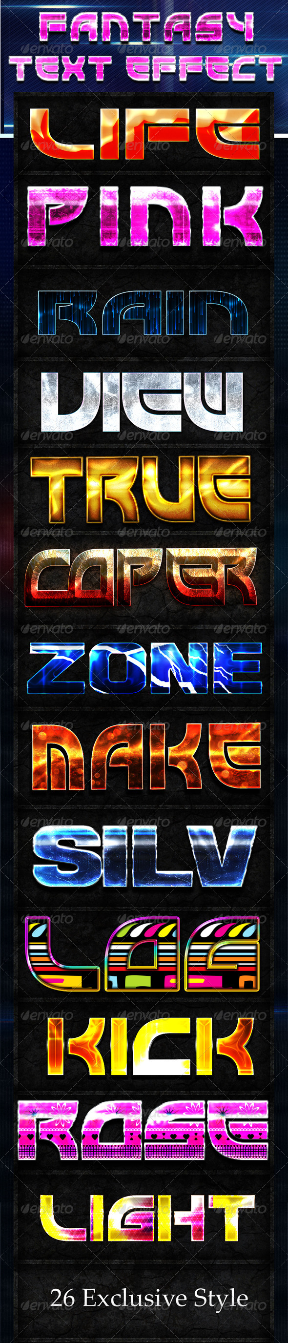 GraphicRiver 26 Fantasy Text Effect 8219812 GraphicRiver 26 Fantasy Text Effect 8219812