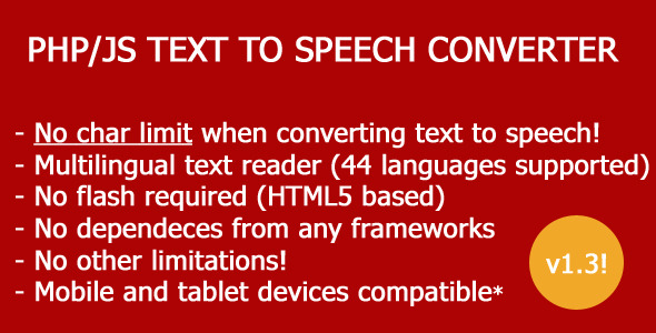 Text-To-Speech PHP JS script converter Text-To-Speech PHP JS script converter