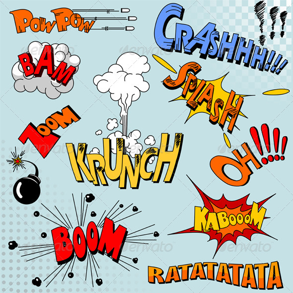 GraphicRiver Comic Book Explosion 8234369 GraphicRiver Comic Book Explosion 8234369