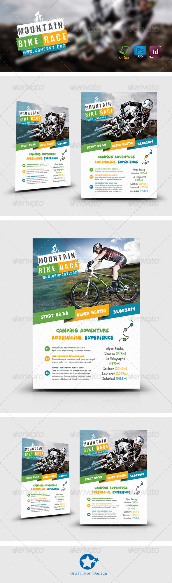 GraphicRiver Bicycle Racing Flyer Templates 8234511 GraphicRiver Bicycle Racing Flyer Templates 8234511