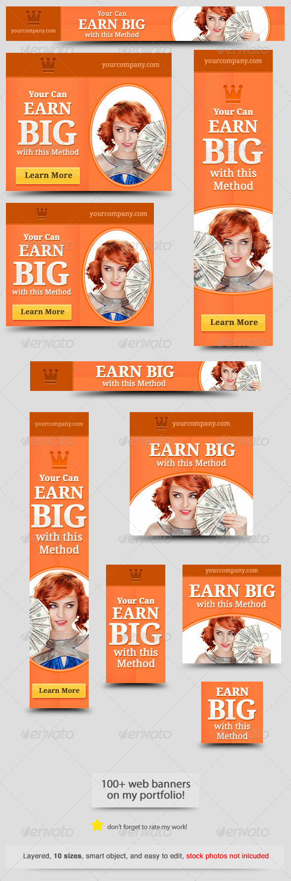 GraphicRiver Earn Big Web Banner Design 8234518 GraphicRiver Earn Big Web Banner Design 8234518