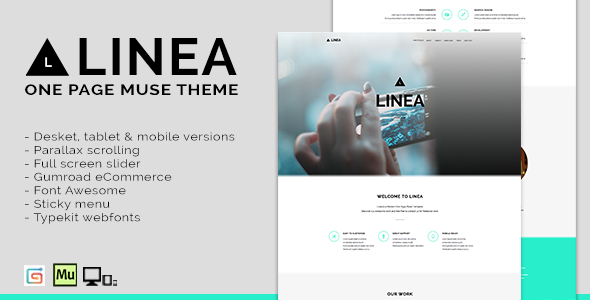 ThemeForest Linea One Page Muse Theme 8236233 ThemeForest Linea One Page Muse Theme 8236233