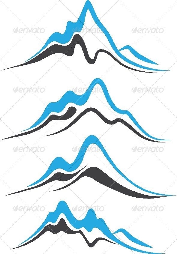 GraphicRiver Mountains with Steep Peaks Logo 8233371 GraphicRiver Mountains with Steep Peaks Logo 8233371