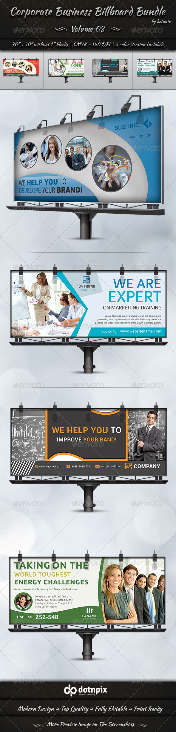 GraphicRiver Corporate Business Billboard Bundle Volume 2 8238312 GraphicRiver Corporate Business Billboard Bundle Volume 2 8238312