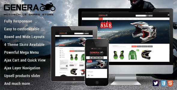 Genera - Responsive Magento Sport Theme