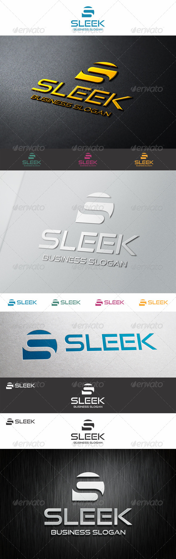 Sleek Logo Shape - S letter - Letters Logo Templates