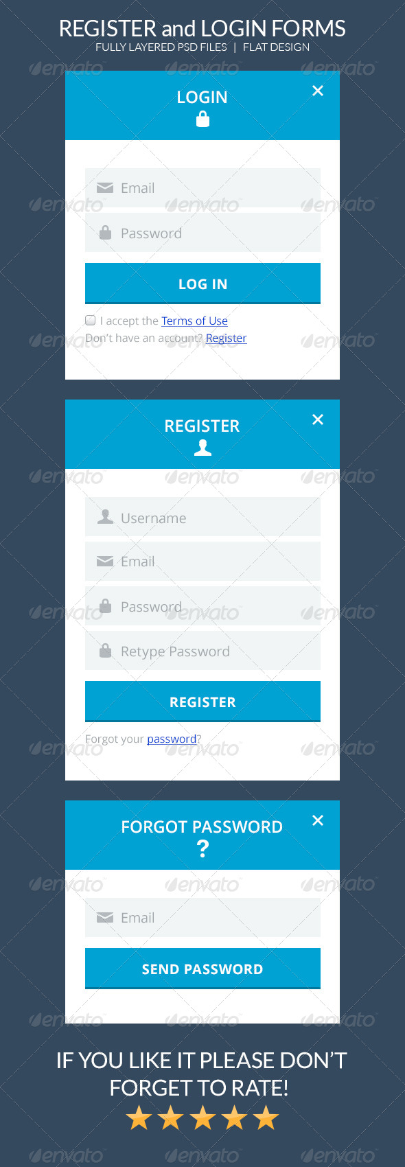 GraphicRiver Flat Forms 8240416 GraphicRiver Flat Forms 8240416