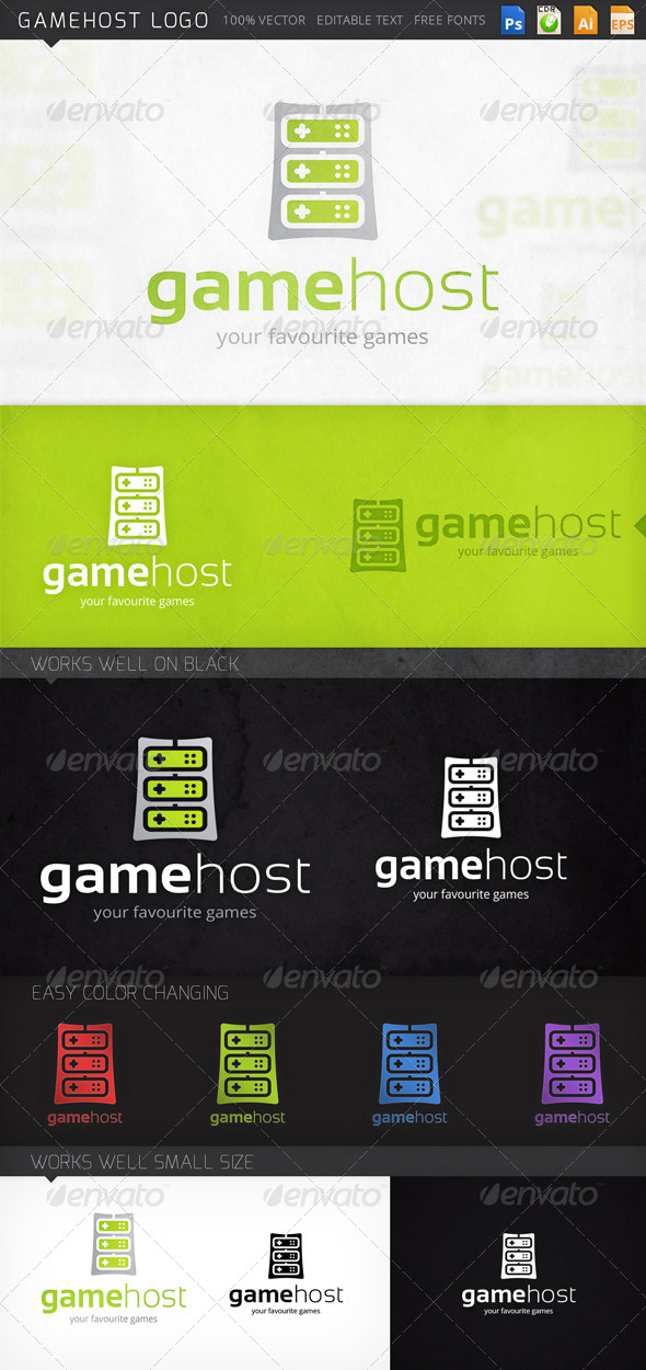 Gamehost  Server Logo Template