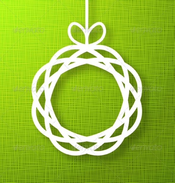 GraphicRiver Circle Paper Applique on Green Background 8241206 GraphicRiver Circle Paper Applique on Green Background 8241206
