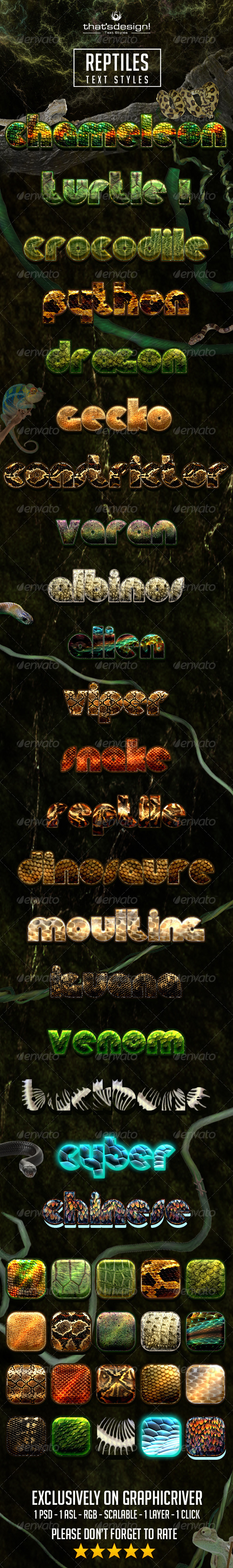 GraphicRiver 20 Reptile Text Styles 8241963 GraphicRiver 20 Reptile Text Styles 8241963