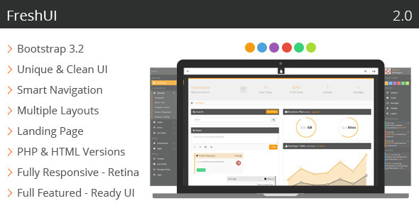 FreshUI Premium Web App and Admin Template FreshUI Premium Web App and Admin Template