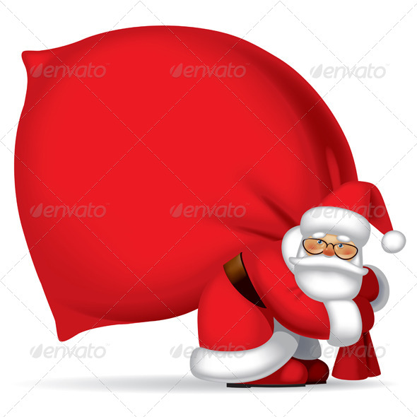 GraphicRiver Santa Claus with Sack 8242488 GraphicRiver Santa Claus with Sack 8242488