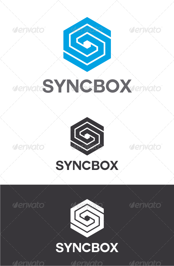 Sync Box Letter S Logo Sync Box Letter S Logo