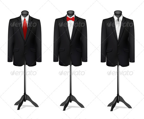 GraphicRiver Three Different Suits on Mannequins 8242839 GraphicRiver Three Different Suits on Mannequins 8242839