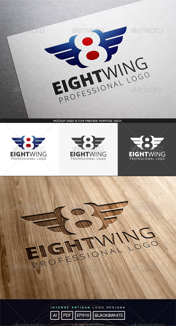GraphicRiver Eight Wing Logo Template 8243119 GraphicRiver Eight Wing Logo Template 8243119