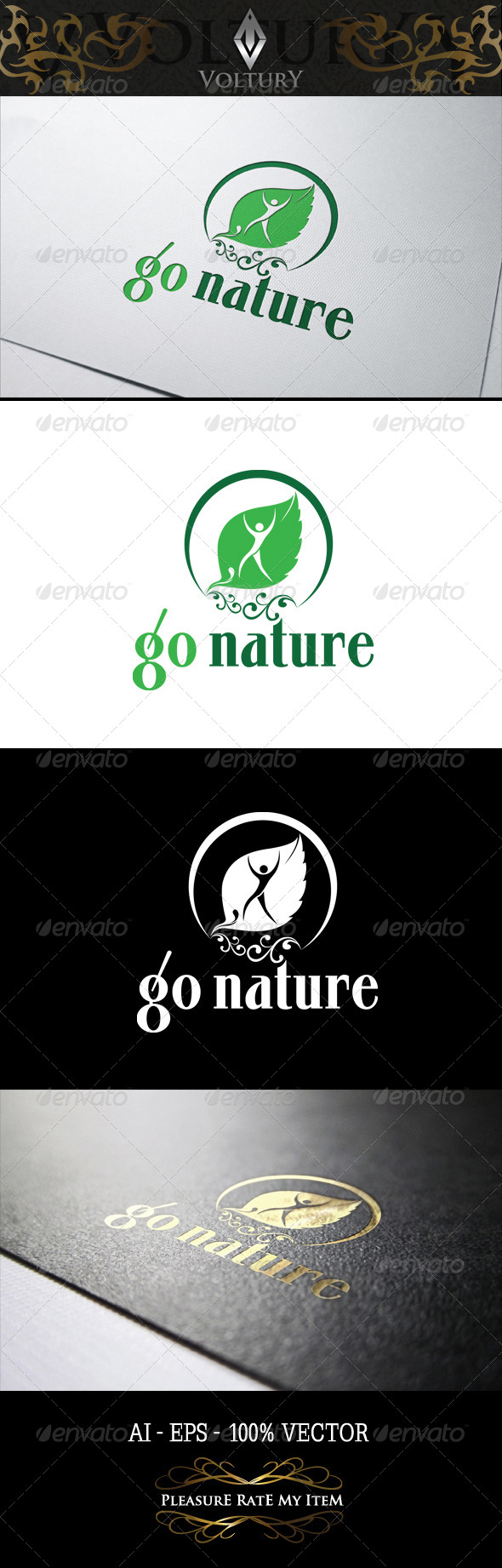 GraphicRiver Go Nature Logo 8243295 GraphicRiver Go Nature Logo 8243295