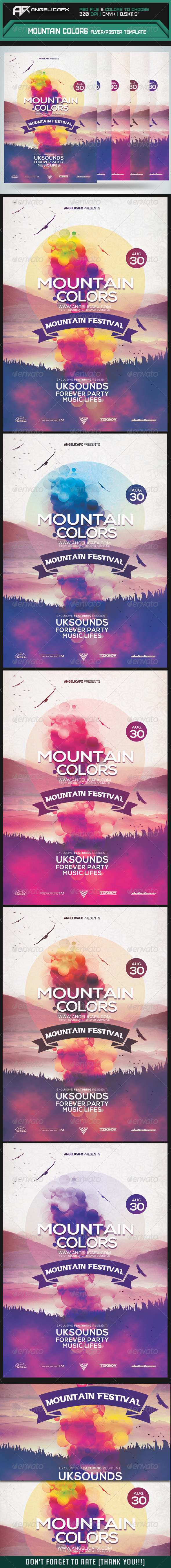 GraphicRiver Mountain Colors Flyer Poster Template 8244994 GraphicRiver Mountain Colors Flyer Poster Template 8244994