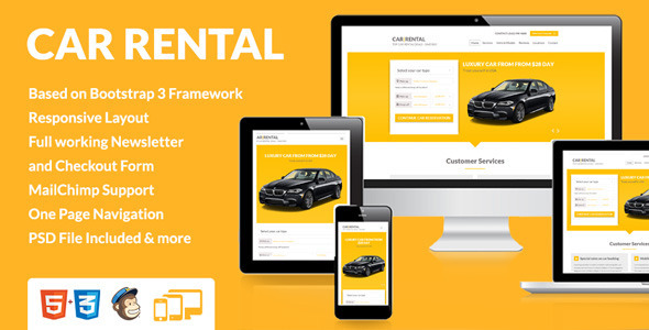 ThemeForest Car Rental Landing Page 8245093 ThemeForest Car Rental Landing Page 8245093