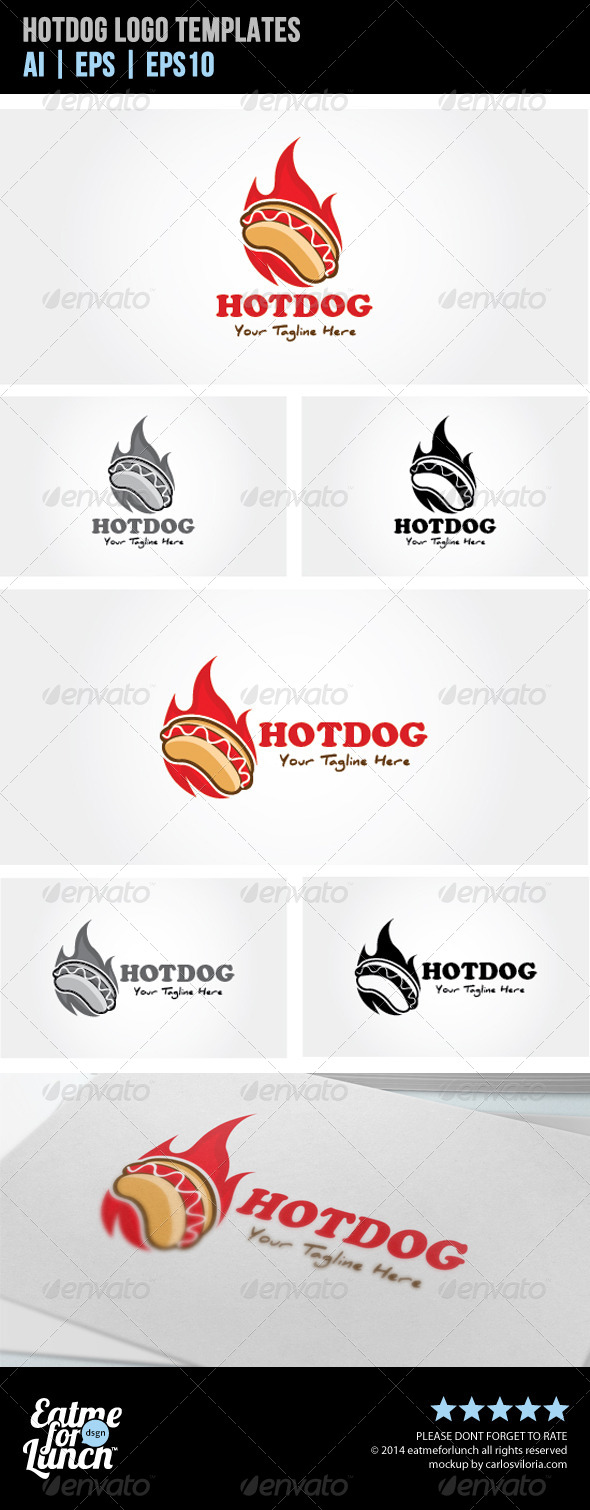 GraphicRiver Hotdog Logo Template 8245538 GraphicRiver Hotdog Logo Template 8245538
