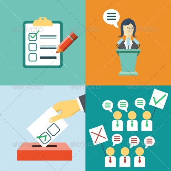 GraphicRiver Flat Style.Politics Concept 8245587 GraphicRiver Flat Style.Politics Concept 8245587