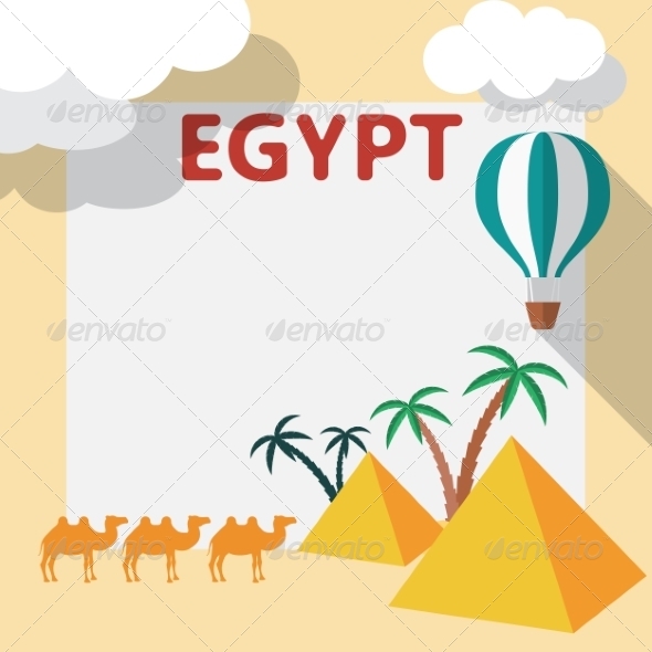 Egypt Travel Flat Design Egypt Travel Flat Design