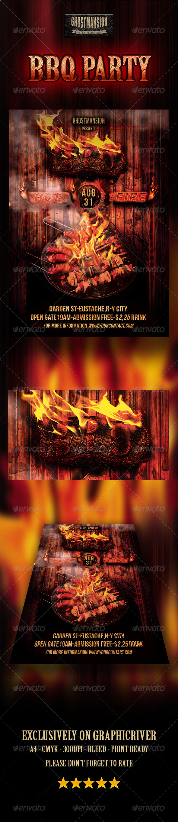 GraphicRiver BBQ Party Flyer Template 8247082 GraphicRiver BBQ Party Flyer Template 8247082
