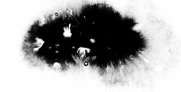 Ink Flowing on White Background Ink Flowing on White Background