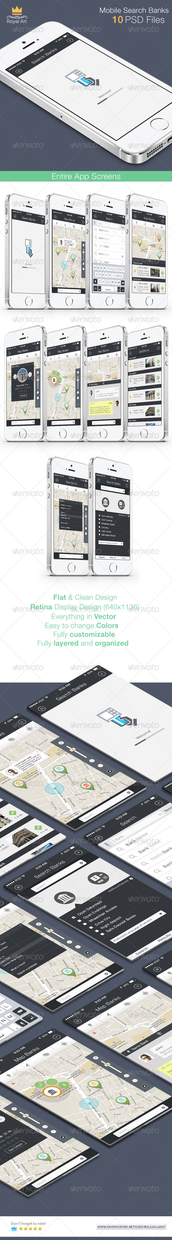GraphicRiver Search Banks Mobile App 8247098 GraphicRiver Search Banks Mobile App 8247098