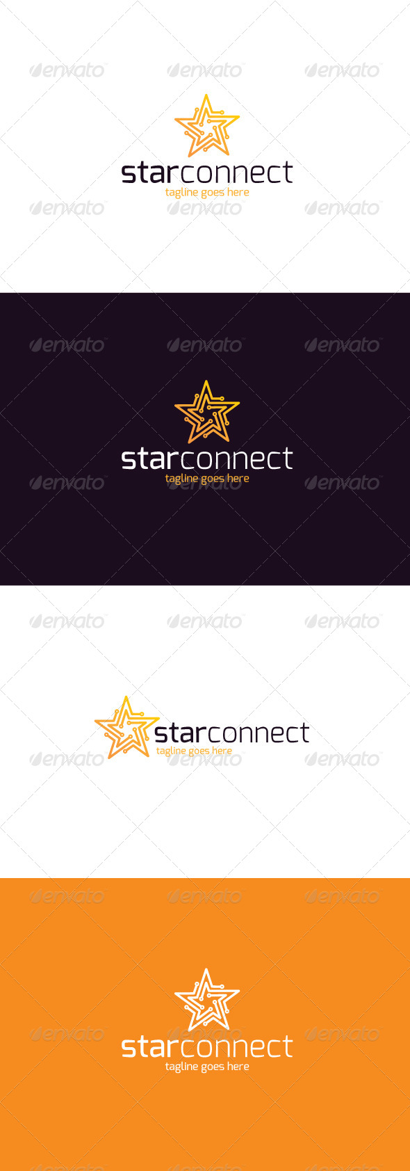 GraphicRiver Star Connect Logo 8250073 GraphicRiver Star Connect Logo 8250073
