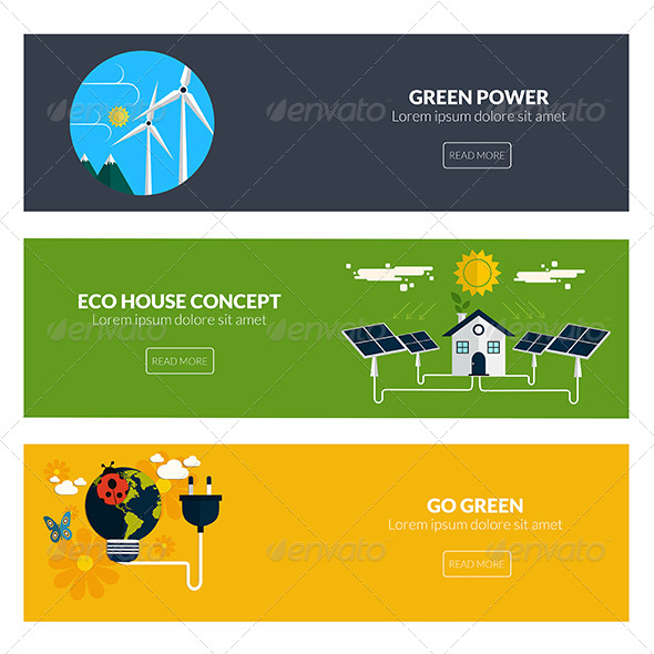 Flat Designed Banners Flat Designed Banners