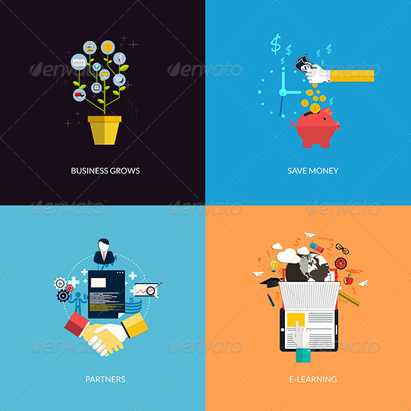 GraphicRiver Icons for Business Grows 8250249 GraphicRiver Icons for Business Grows 8250249