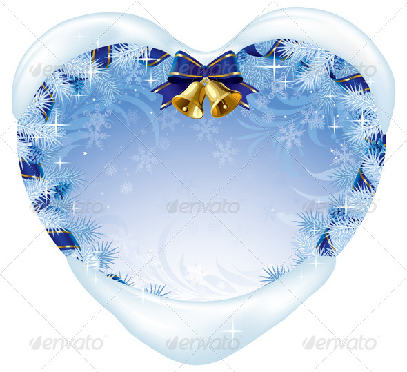 Christmas Heart-Shaped Card Christmas Heart-Shaped Card